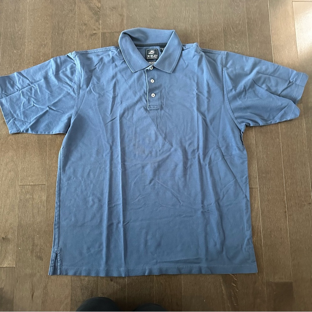 Ahead Authentics Polo Golf Business Casual‎ Blue Summer L